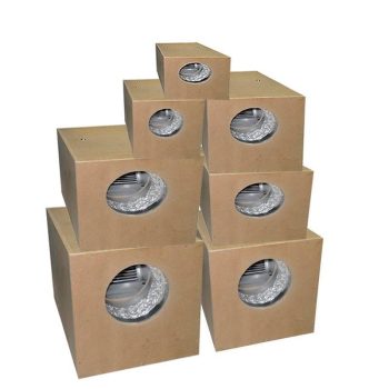 Caja extractora Madera Isobox Mdf 2500m3/h (1 Boca Entrada 250mm - 1 Boca Salida 250mm